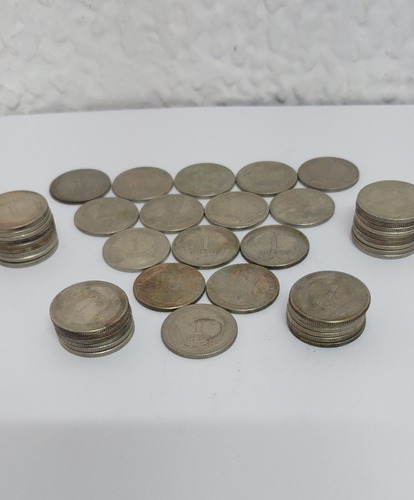 Lote De Monedas Colombianas De 1 Peso (130 Unidades)