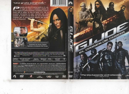 G.i. Joe El Origen De Cobra - Dvd Original - Buen Estado