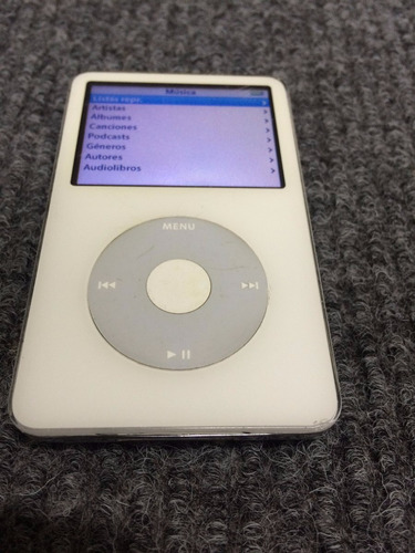 iPod Clasico 30 Gb 5g  Blanco Usado Cargador Y Mas