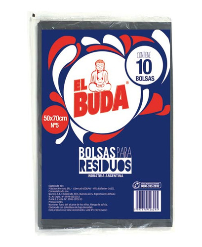Bolsa  Resn*5 50x70 Cm El Buda Bolsas Pro