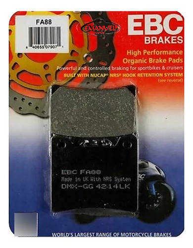 Pastillas Freno Ebc Yamaha Trx 850 1996-1999