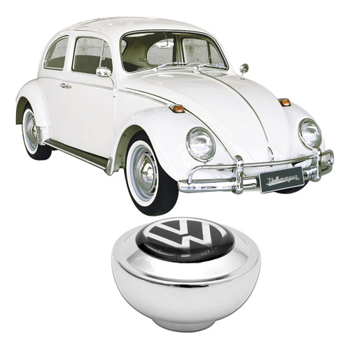 Bola De Câmbio Fusca Brasilia Variant Puma Cromado Logo Vw