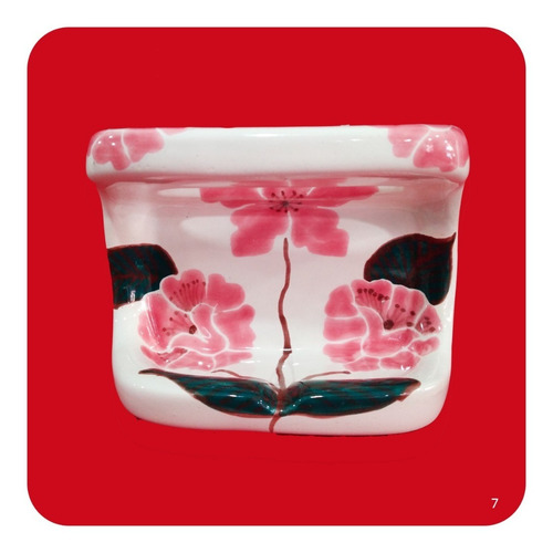 Accesorios De Baño De Cerámica Tipo Talavera 8 Piezas M7