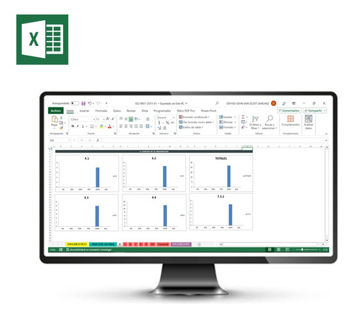 Implementación Iso 9001 Excel (plantilla Excel)