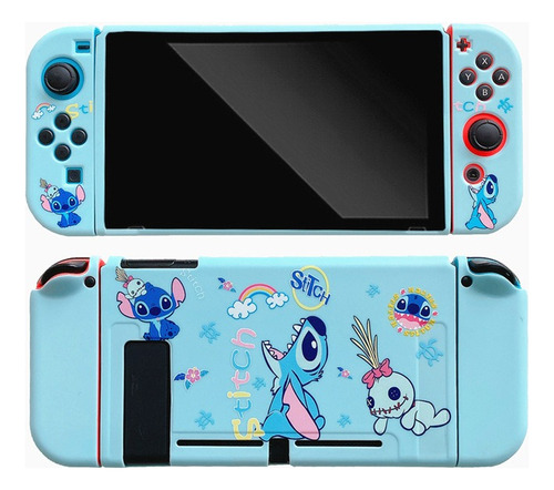 Funda Protectora Cute Stitch Compatible Con Nintendo Switch