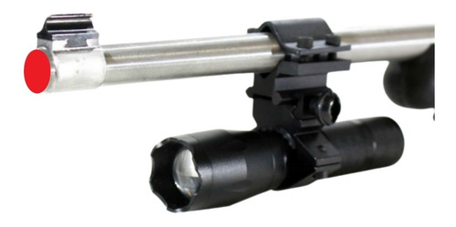 Imagem 3 de 10 de Mount Suporte Trilho Lanterna Para Cano E Trilho De 20mm