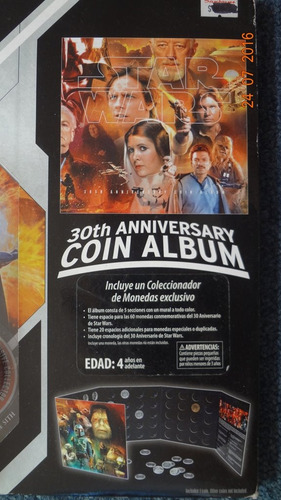 Darth Vader Figura + Album Coleccionador De Monedas 30 Aniv (Usado)