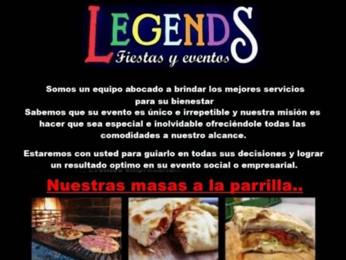 Imagen 1 de 5 de Pizzas A La Parrilla, Servicio Catering, Discoteca Y Más!