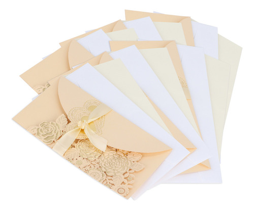 ~ Sobre Para Tarjetas De Invitación De Boda, 6 Juegos,