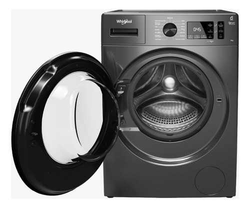 Lavarropas Whirlpool Inverter 8kg Titanium / Gris Oscuro