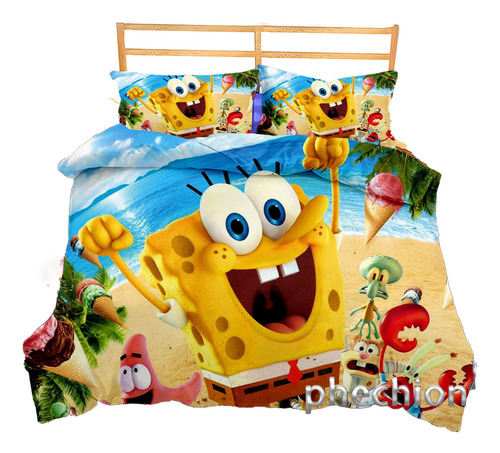 . Funda De Edredón De Bob Esponja Para Ropa De Cama De