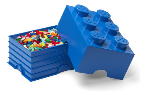 Bloques Para Armar Lego Storage Brick 6 Knobs Storage Brick 6 2 Piezas En Caja