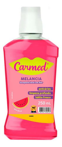 Enxaguante Bucal Com FlĂșor Carmed Melancia 250ml