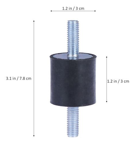 4 Soportes De Goma Para Amortiguador De Vibraciones De Goma