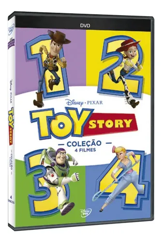 Toy Story Dvd Box Coleção Filmes 1 Ao 4