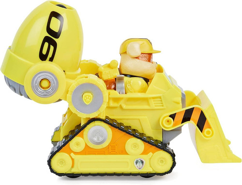 Paw Patrol Movie Rubble Deluxe Carro Transforma Delujo