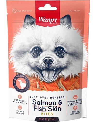 Wanpy Salmon & Fish Skin 100 Grs - Bigos