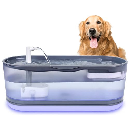 Wireless Cat Water Fountain: 2.3l Cordless Dog Water Fountai