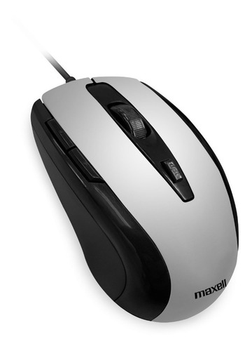 Mouse Optico Usb Maxell 1600 Dpi 5 Botones Para Mac Y Pc
