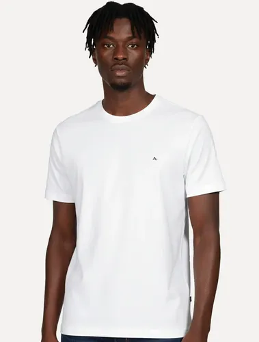 Camiseta Aramis Masculina Basic Lisa Dark Logo Branca