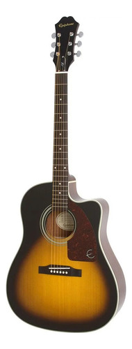 Violão EpiPhone Aj210ce Outfit Folk Sunburst Elétrico