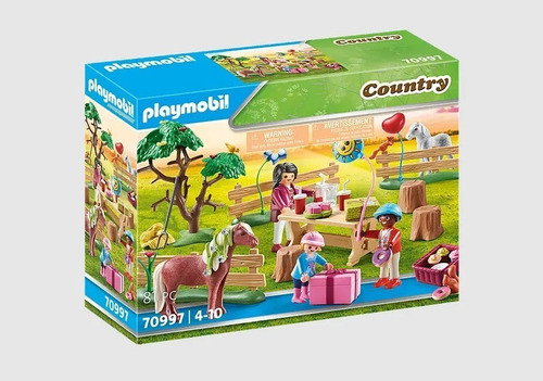 Playmobil Country Festa De Aniversário Dos Poneis 70997