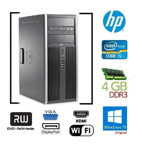 Cpu Hp Elite 8100 I5 650 Ram 4gb Hd 500gb * Entrega Grats Sp (Usado)