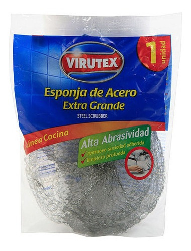 Esponja De Acero X1 Extra Grande Abrasiva Virutex