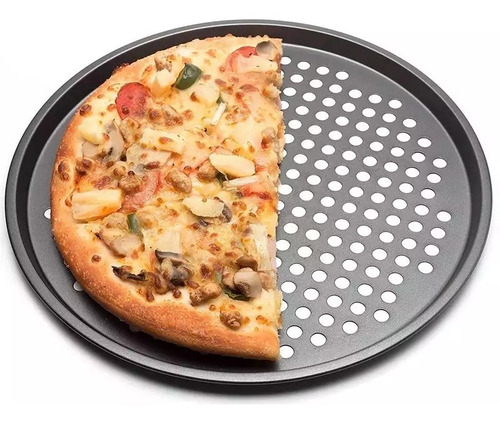 Imagen 2 de 2 de Bandeja Perforada Para Pizza 36 Cm