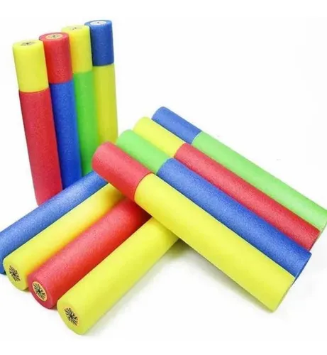 comprar Set 3 Pistolas Lanza Agua Esponja Piscina Verano Juego 40cm