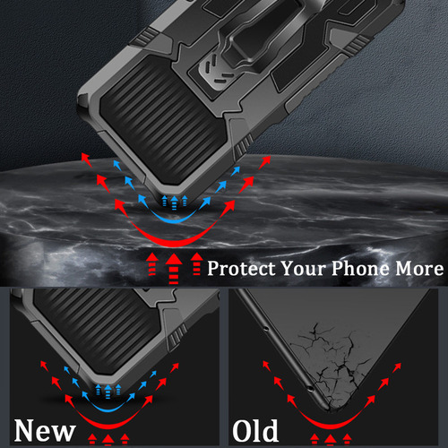 A Funda Para Vivo Y17s Metal Antisísmico Tener Vidrio