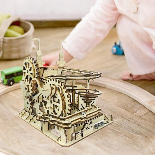Diy Pista De Madera Juguete De Mármol Kits De Modelos