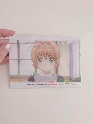 Postcard Sakura Card Captor Japon