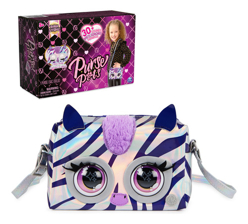 Purse Pets, Metallic Mood Rebel Stripez, Juguete Interactivo