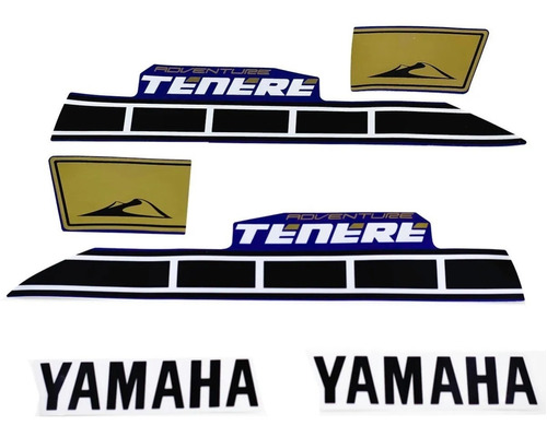 Conjunto De Adesivos Xtz Yamaha Ténéré Azul 2014 Até 2016