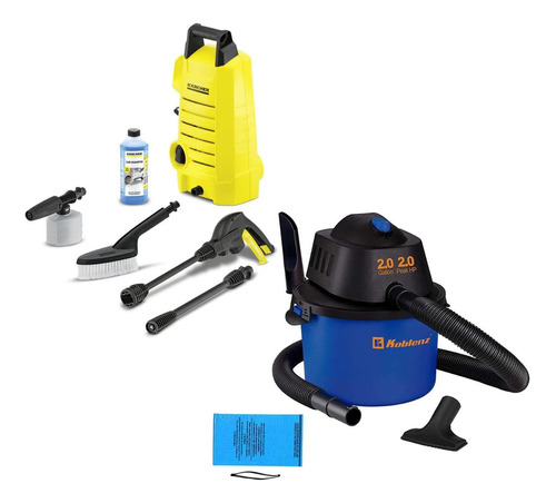 Combo Hidrolavadora Karcher + Aspiradora Koblenz