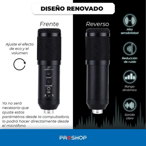 Microfono Condensador Condenser Profesional Estudio Bm900 !