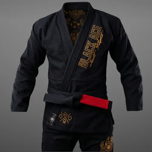 Kimono Black Ace Just Fight - Gold | Frete grátis