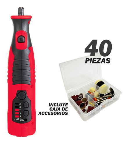 Imagen 2 de 10 de Minitorno Pektra Inalambrico Luz Led Mini Torno 7.2 V Oferta