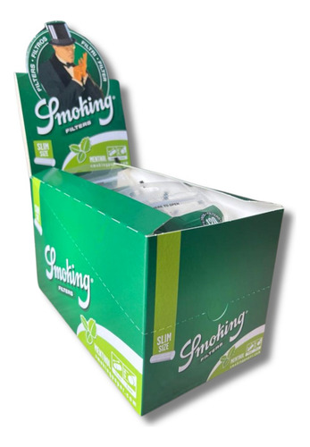 Filtro Para Cigarro Smoking Slim Sabor Menta 15mm X 6mm