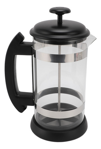 Cafetera French Press De Vidrio Y Acero Inoxidable De 1000 M