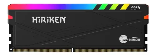 Memória Ddr4 Gamer Ninja Hiriken, Rgb, 8gb, 3200mhz, Preto | Frete