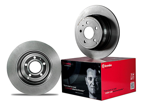 2 Discos Brembo Ventilados Hierro Gris F-250 Xlt 4x4 07 A 11