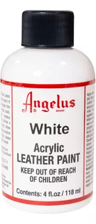 Angelus Color 4oz - White / Black / Flat White