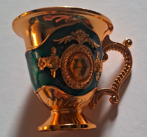 Copa Color Oro Mini Para Vino
