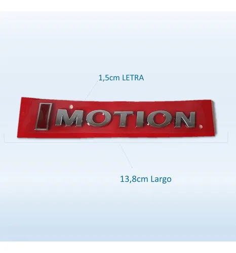 Emblema Cromado Imotion Tapa Baul Gol 2010/2018