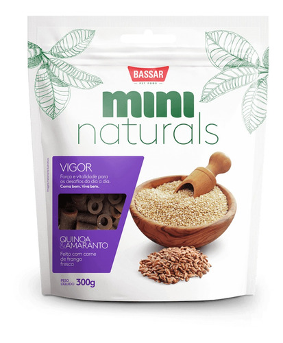 Petisco P/ Cachorro Bassar Mini Naturals Vigor 300g