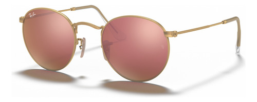 Ray Ban Rb3447n Round Dorado Rosa Espejo