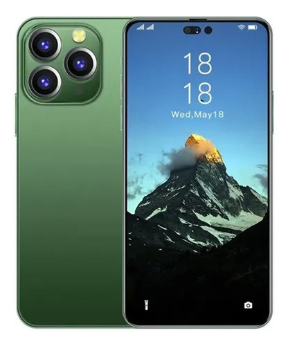 U Teléfonos Inteligentes Android 4g I14 Pro Max 6.5 Pulgadas De Ram16gb Y Rom1tb Verde