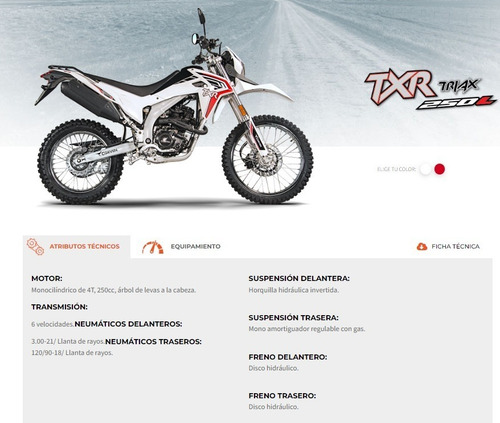 Imagen 11 de 15 de Corven Txr 250 L No Smx 250 0km R3m 2023 Service Gratis